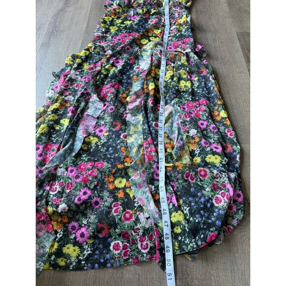 Ted Baker Women's Sleeveless Waterfall‎ Midi Dress in Black, Gloriha Size 1 - Picture 11 of 13